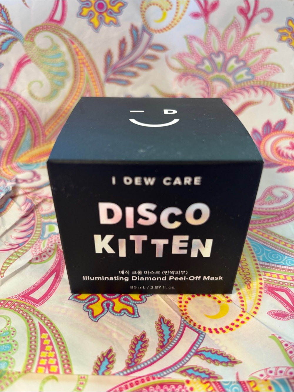 I Dew Care Disco Kitten Illuminating Diamond Peel-Off Mask - Black/Pink